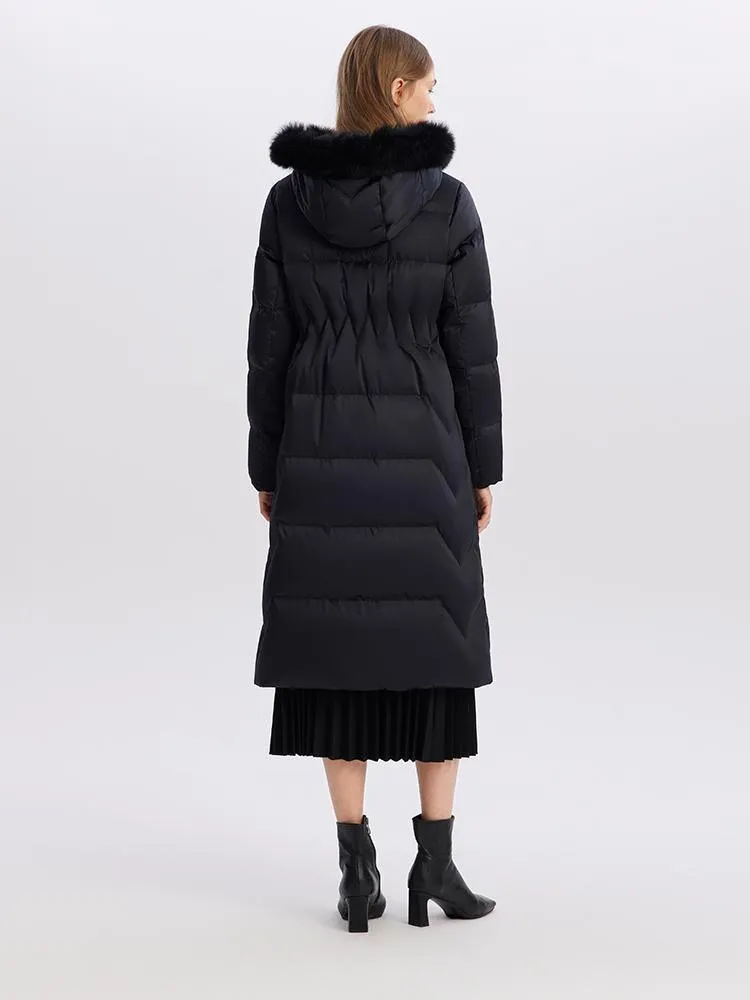 Gathered Waist Goose Down Coats