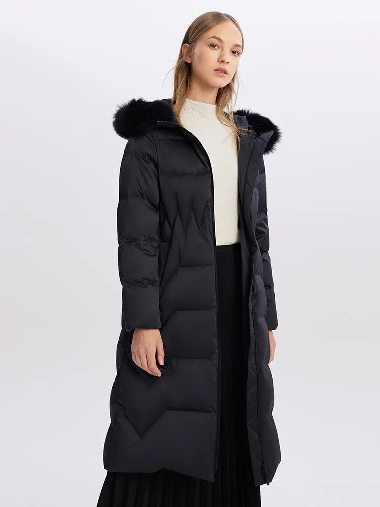 Gathered Waist Goose Down Coats