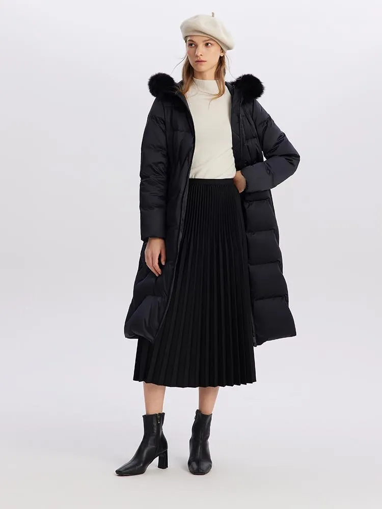 Gathered Waist Goose Down Coats