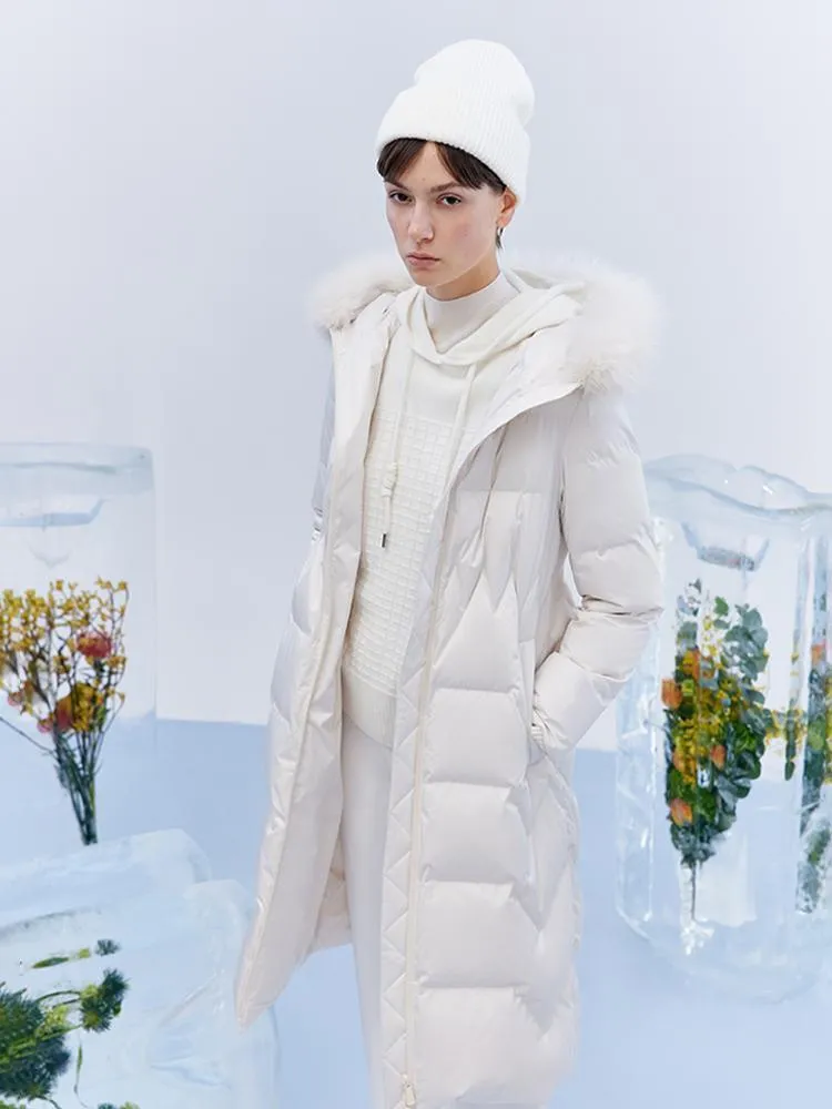 Gathered Waist Goose Down Coats
