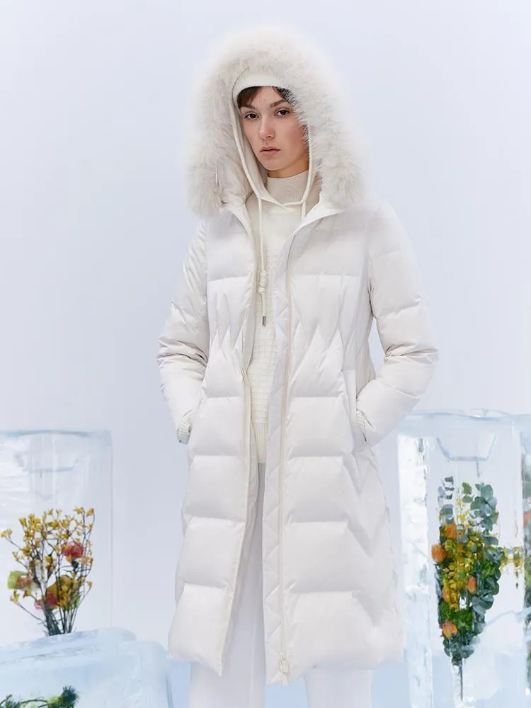 Gathered Waist Goose Down Coats