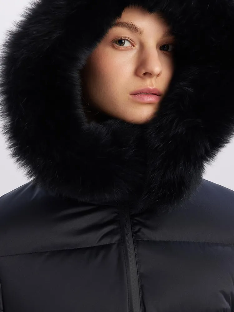 Gathered Waist Goose Down Coats