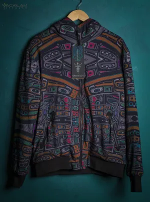 Hoodie Men / Viscose AOP Fleece Lining - RED TINGLIT