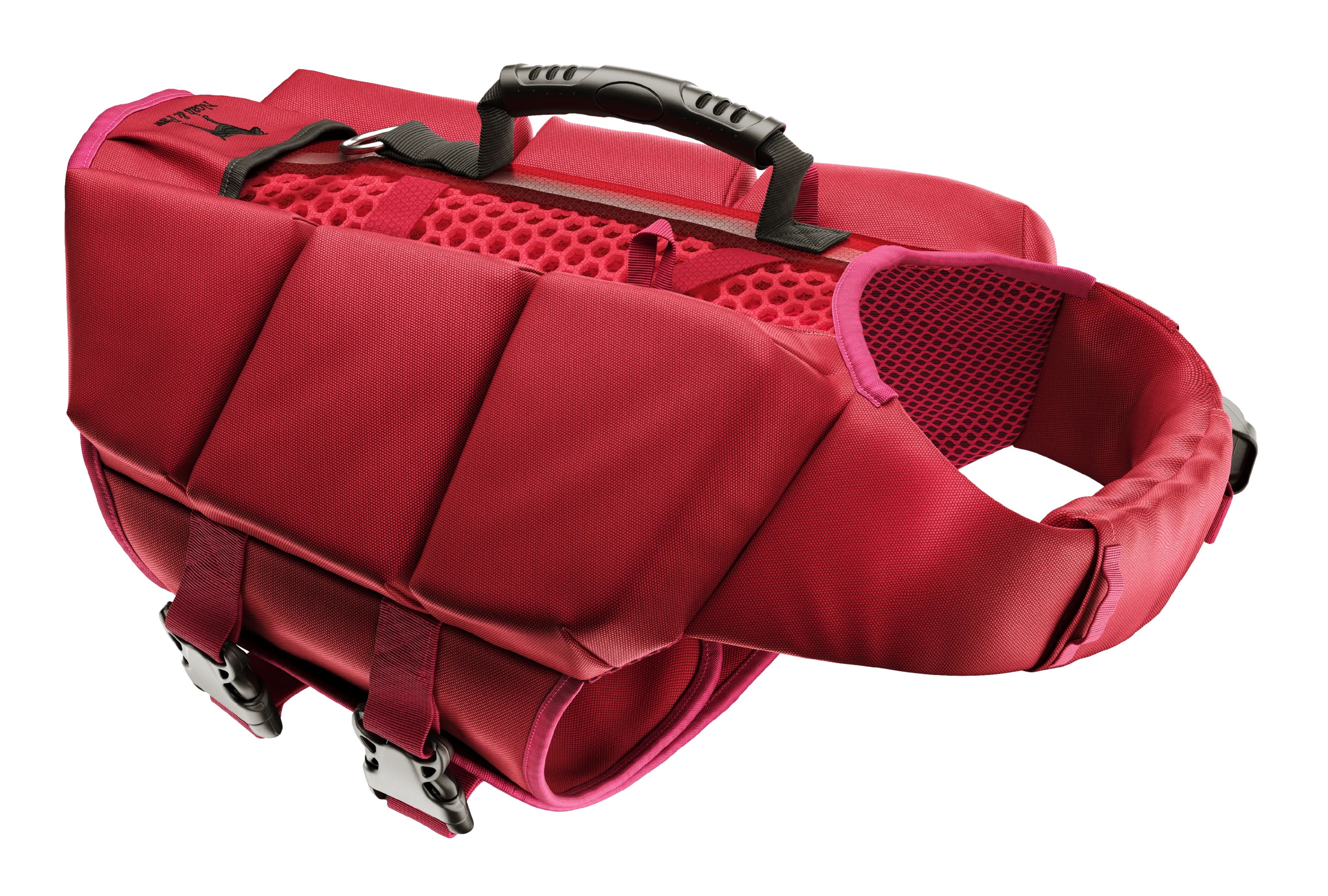 Human Standards Dog Lifejacket Design with 3x Foam for Maximum Buoyancy, Stability & Comfort - Red
