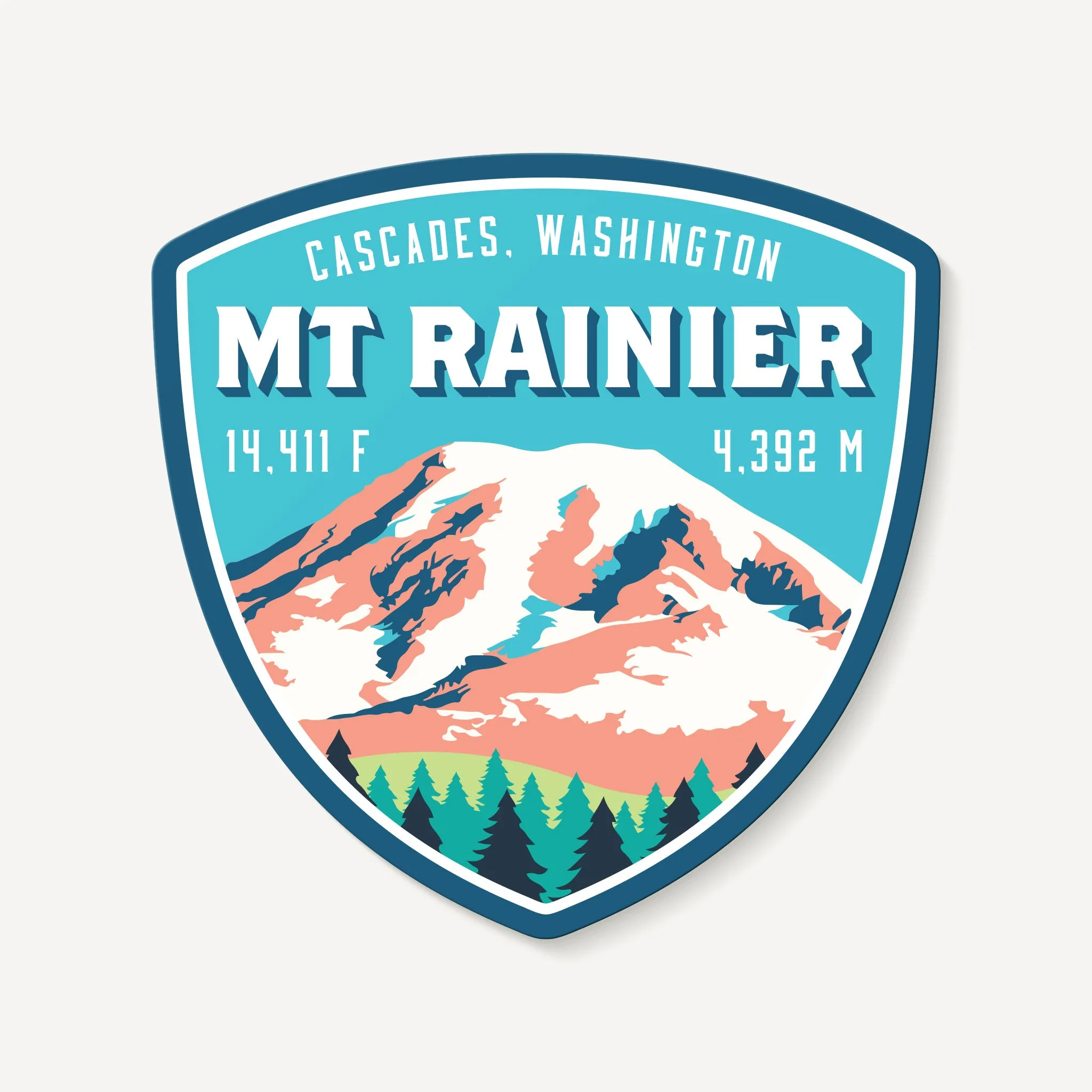 Mt. Rainier Decal Sticker