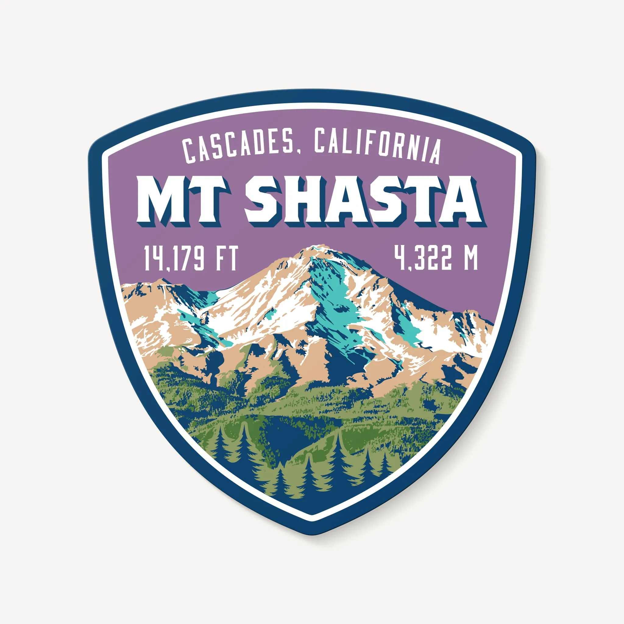 Mt. Shasta Decal Sticker