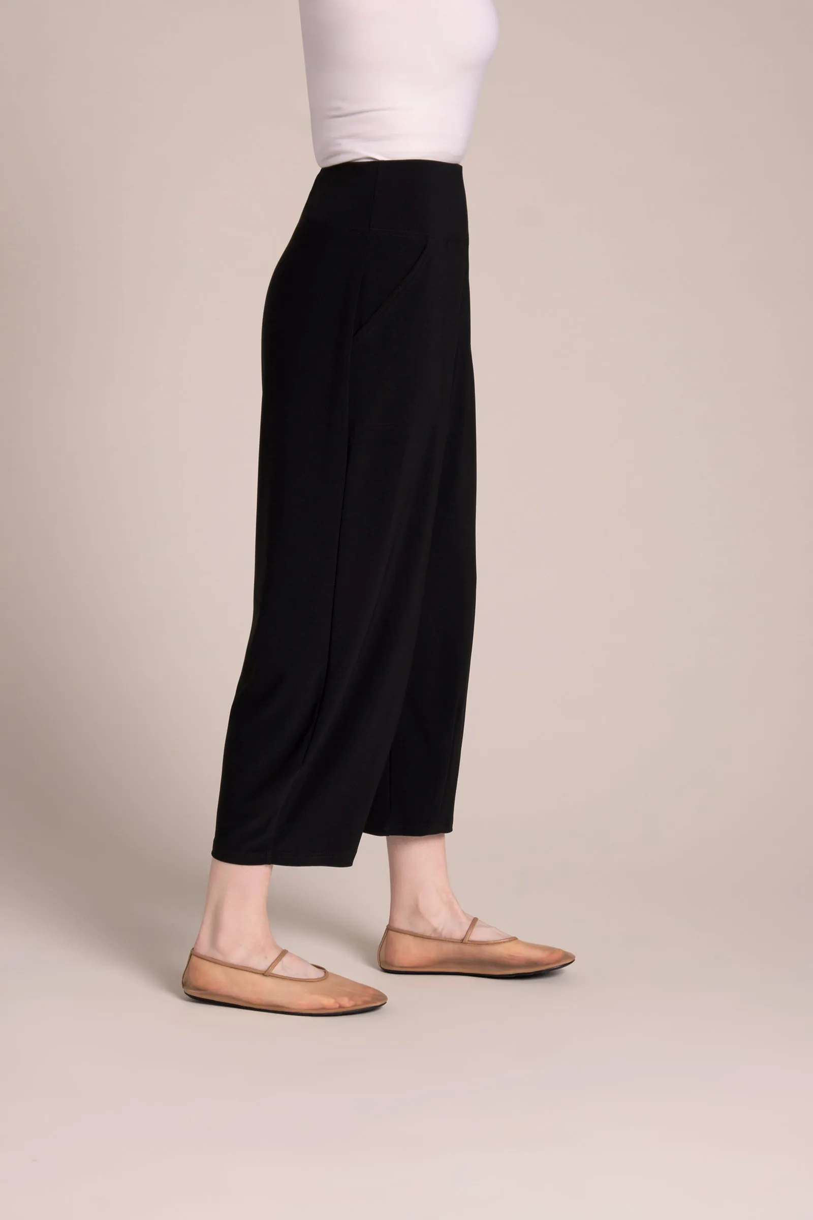 Narrow Lantern Pant | Black